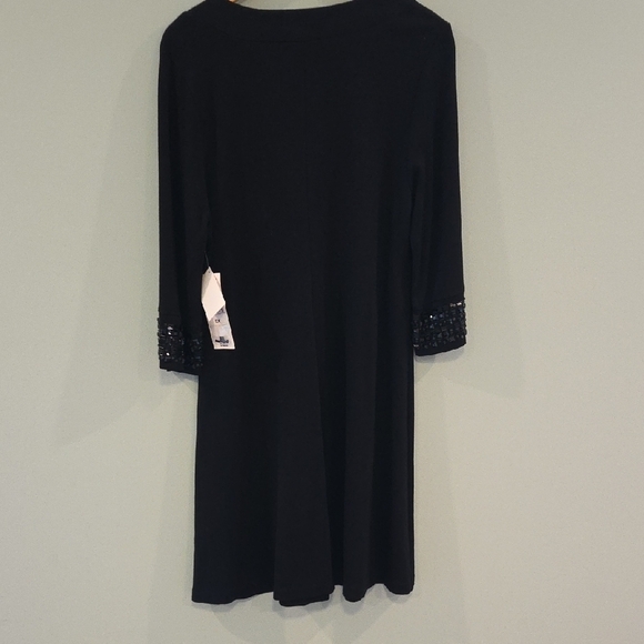 Karen Kane Black Beeded Embellished Cocktail Dress Size 0X - Picture 8 of 11